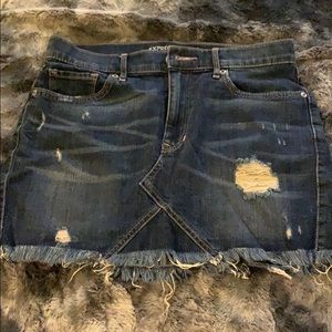 Express denim skirt